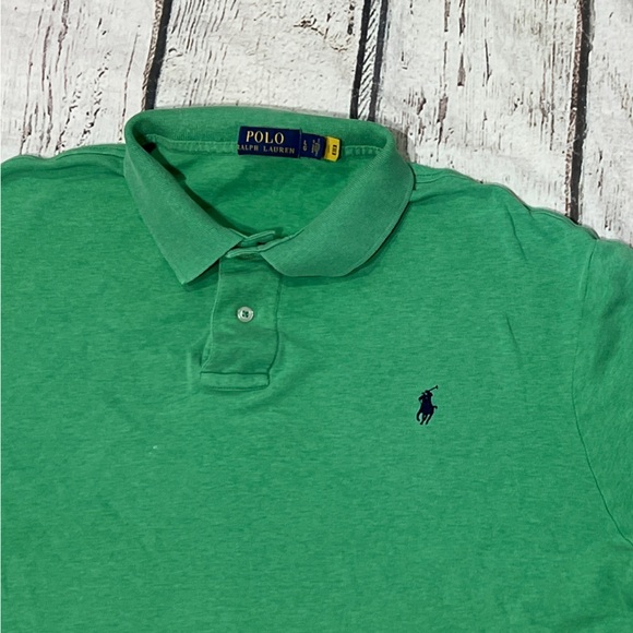 Polo Ralph Lauren Short Sleeve Golf Polo Tennis Green Shirt - Picture 3 of 4